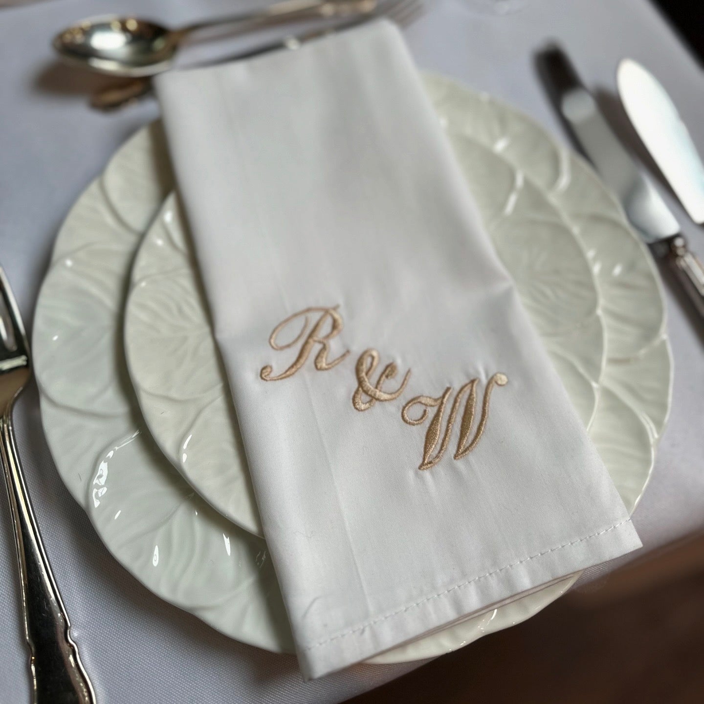 Black Tie Velvet Bow & Personalised Napkin